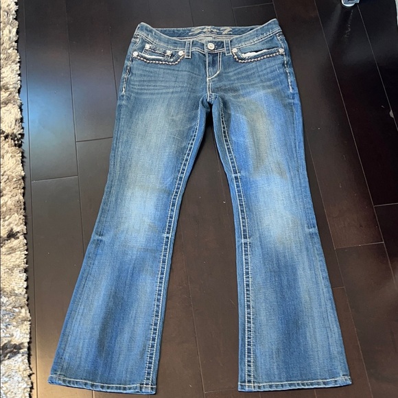 Seven Jeans Bootcut 8 Women's Blue Jeans.  32.5" Inseam10" Rise17.5" Leg Opening - Picture 1 of 9